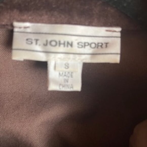 St. John  Sport Brown Velvet Jacket - Picture 2 of 8